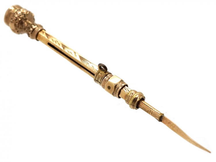 Victorian 9ct Gold Toothpick