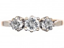 18ct Gold & Platinum Three Stone Diamond Ring
