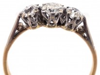 18ct Gold & Platinum Three Stone Diamond Ring