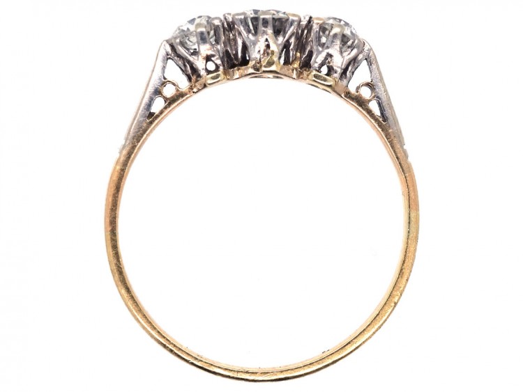 18ct Gold & Platinum Three Stone Diamond Ring