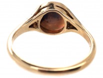 Art Deco 18ct Gold ​& Platinum Black Opal ​& Diamond Ring