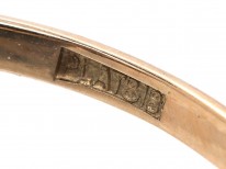 Art Deco 18ct Gold ​& Platinum Black Opal ​& Diamond Ring