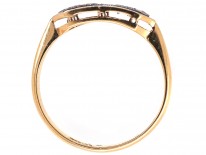 Art Deco 18ct & Platinum, Diamond Five Stone Ring
