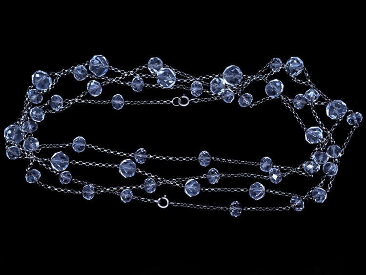 Rock Crystal & Silver Long Guard