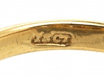 Victorian 18ct Gold, Natural Split Pearl & Diamond Five Stone Ring