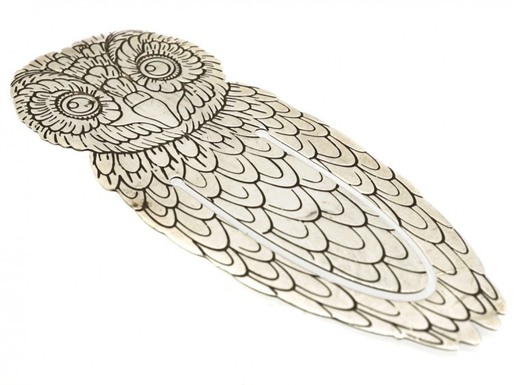 Silver Owl Bookmark