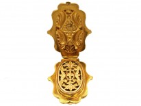 Late 18th Century French 18ct Gold, Garnet & Diamond Vinaigrette Pendant