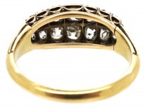 Georgian Double Row Old Mine Cut Diamond Ring