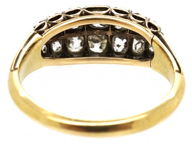 Georgian Double Row Old Mine Cut Diamond Ring