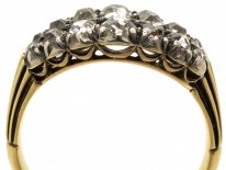 Georgian Double Row Old Mine Cut Diamond Ring