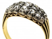 Georgian Double Row Old Mine Cut Diamond Ring