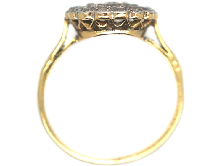 Edwardian 18ct Gold ​& Diamond Cluster Ring