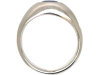 14ct White Gold Ring Set With an Oval Sapphire