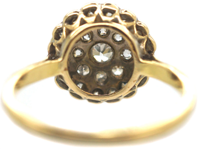Edwardian 18ct Gold ​& Diamond Cluster Ring