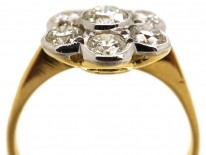 Austrian 14ct White Gold Diamond Cluster Ring