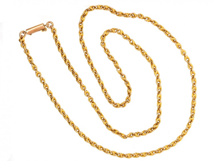 Edwardian 9ct Gold Prince of Wales Twist Chain