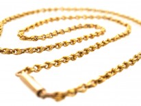 Edwardian 9ct Gold Prince of Wales Twist Chain