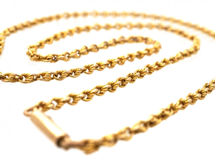 Edwardian 9ct Gold Prince of Wales Twist Chain