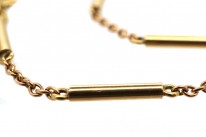 9ct Gold Chain With Tube Design Detail