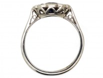 18ct White Gold Sapphire & Diamond Cluster Ring