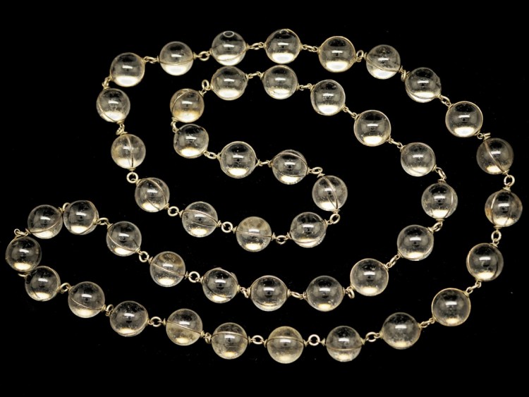 Victorian Rock Crystal Pools of Light Necklace