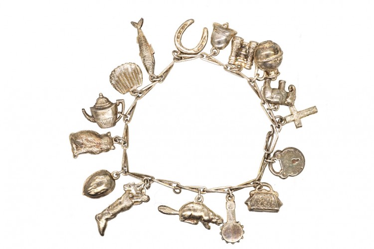Silver Multi Charm Bracelet