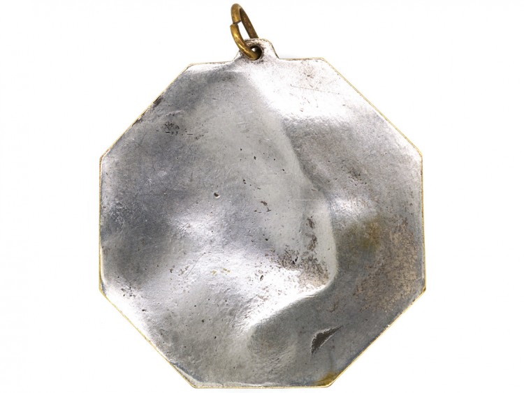Art Deco Silver Plated Pendant by Ray Pelletier