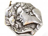 Art Deco Silver Plated Pendant by Ray Pelletier