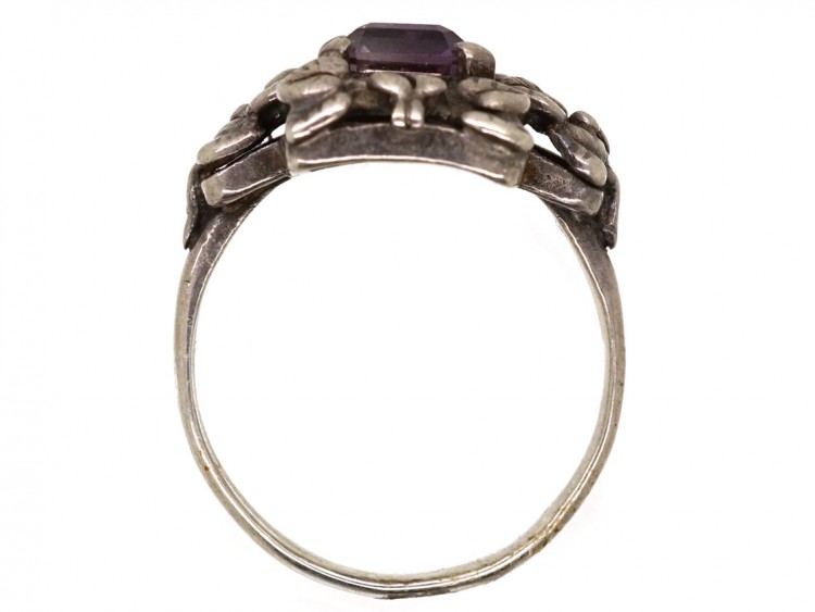 Bernard Instone Silver Amethyst Ring