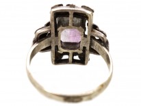 Bernard Instone Silver Amethyst Ring