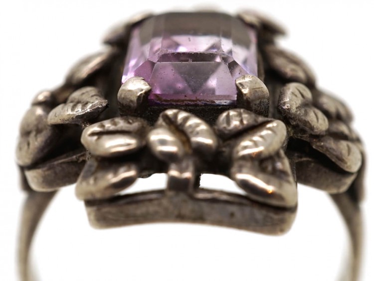 Bernard Instone Silver Amethyst Ring