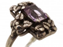 Bernard Instone Silver Amethyst Ring