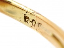 14ct Gold Carnelian Intaglio Ring of a Greek God