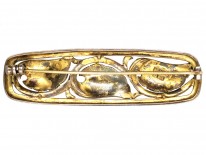 Theodor Fahrner Silver Gilt ​& Marcasite Art Deco Brooch