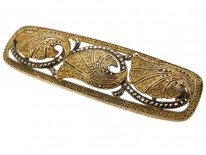 Theodor Fahrner Silver Gilt ​& Marcasite Art Deco Brooch