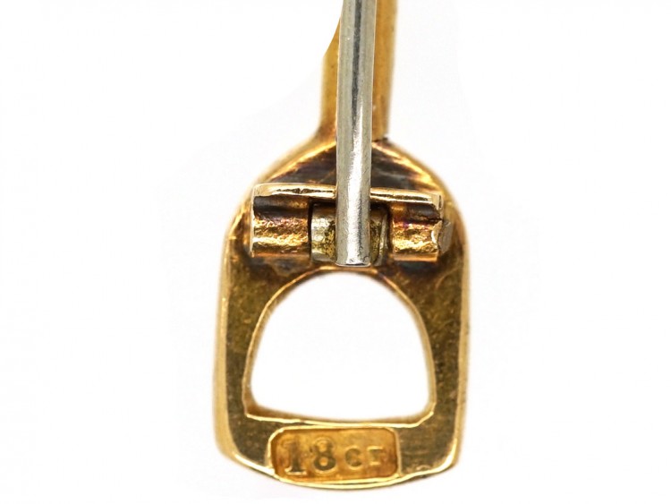 Victorian 18ct Gold Miner's Shovel ​& Nugget Brooch