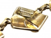 Theodor Fahrner Art Deco Silver Gilt ​& Marcasite Necklace