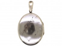 Victorian Silver Locket With Layered Detail