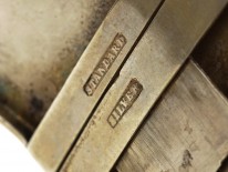 Victorian Silver Aesthetic Period Wide Bangle