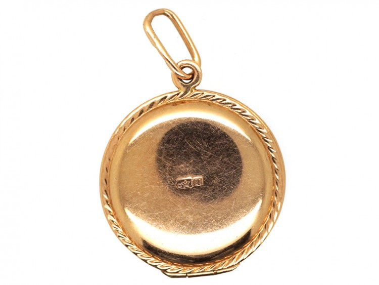 Russian Round 14ct Gold Locket