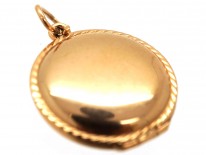 Russian Round 14ct Gold Locket