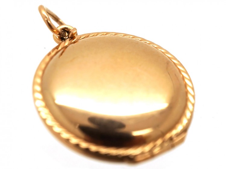 Russian Round 14ct Gold Locket