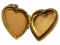 Edwardian 9ct Back ​& Front Heart Shaped Locket