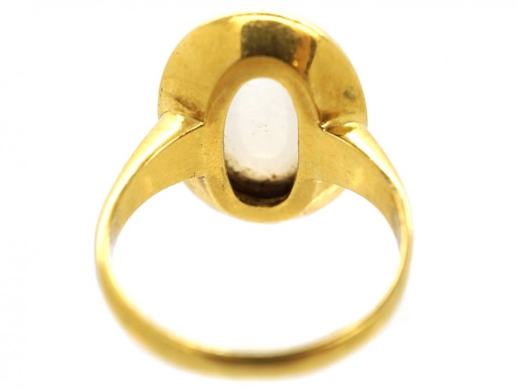Oval 18ct Gold Moonstone Ring