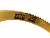 Oval 18ct Gold Moonstone Ring