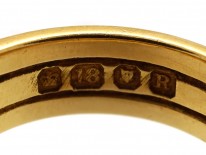 18ct Gold Victorian Plaited Gold Ring