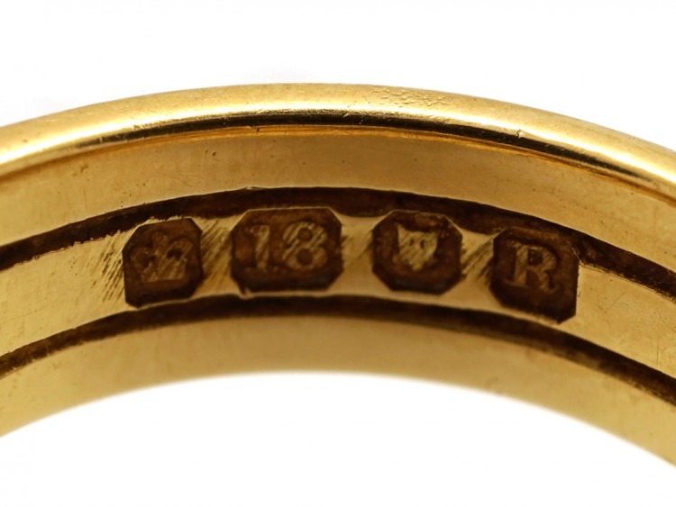 18ct Gold Victorian Plaited Gold Ring