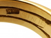 18ct Gold Victorian Plaited Gold Ring