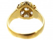 Victorian 18ct Gold Diamond Cluster Ring