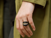 Large Victorian Diamond & Onyx Ring